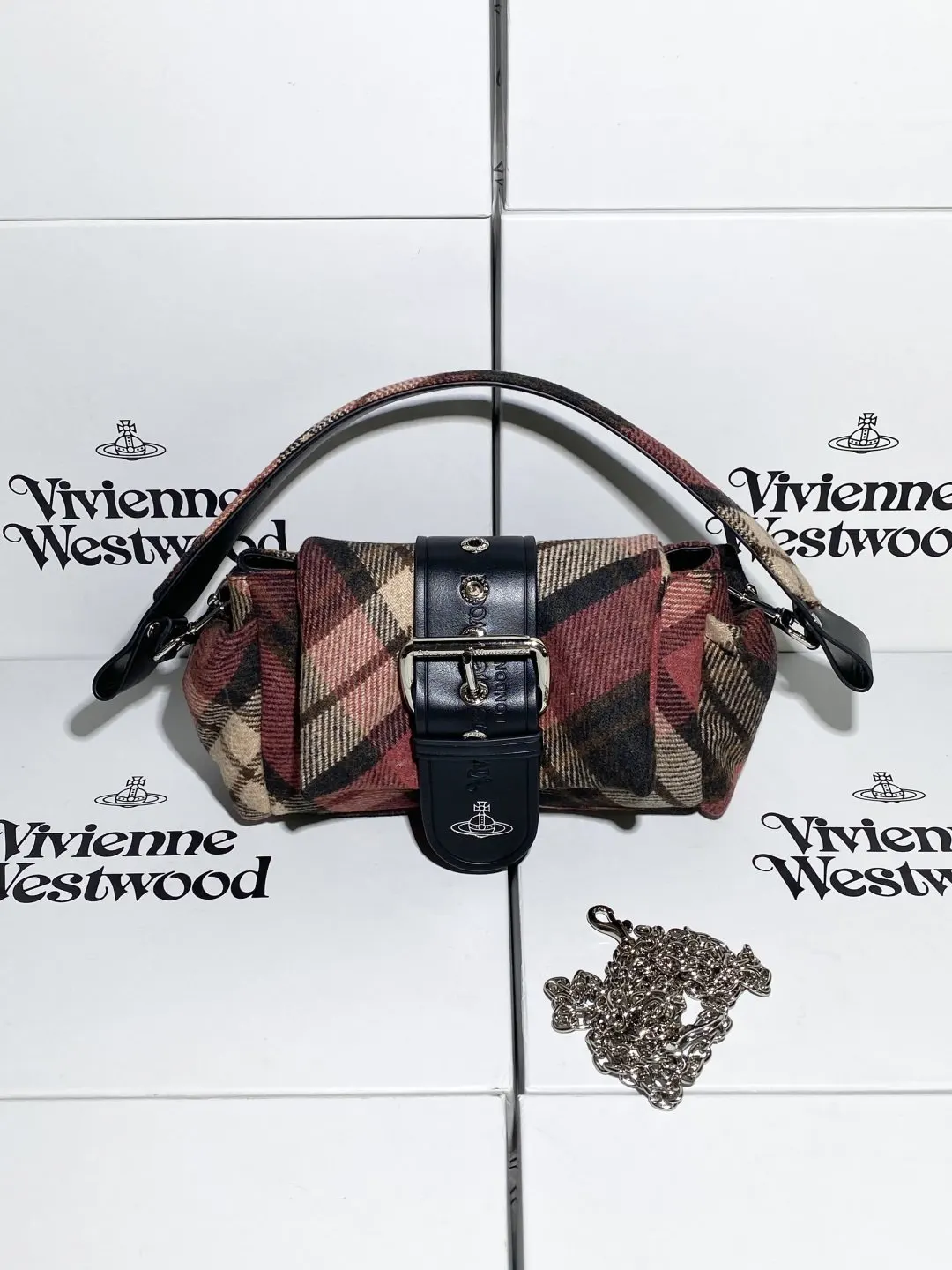 Brown Hobo Shoulder Bag Vintage
