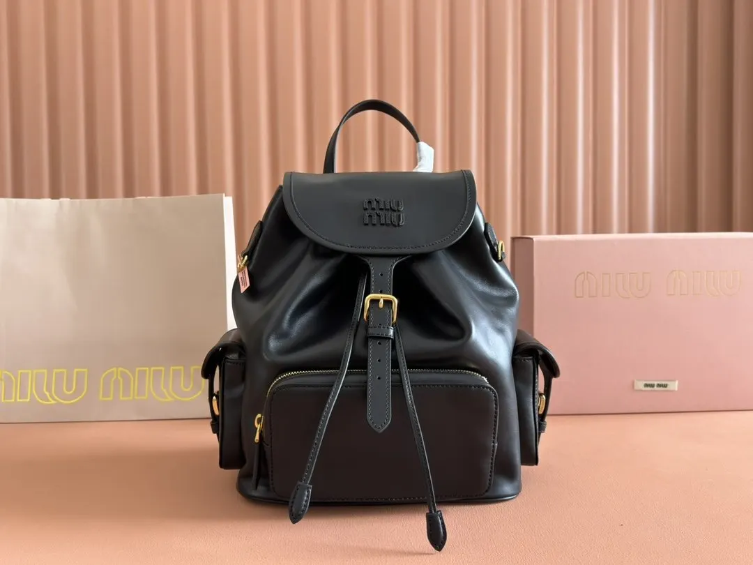 Miu 小牛皮 雙肩包 实用雙肩款