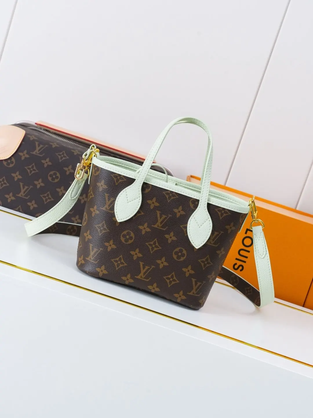 Neverfull 牛皮 收納包 旅行收納款