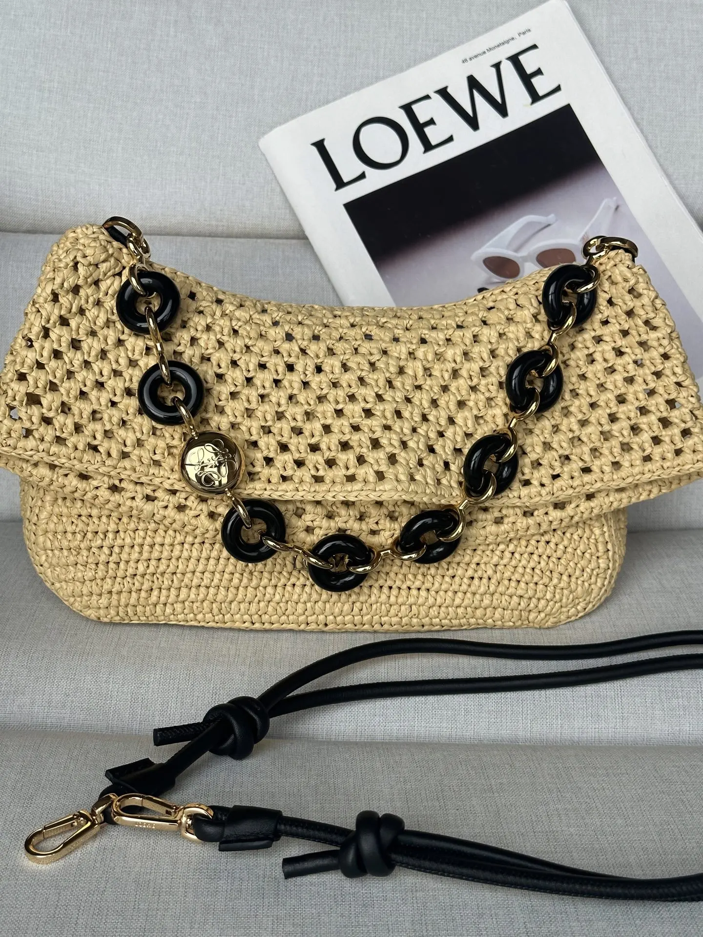 Loewe 夏日必败单品 草编包 夏日必败 链条包 精致链条