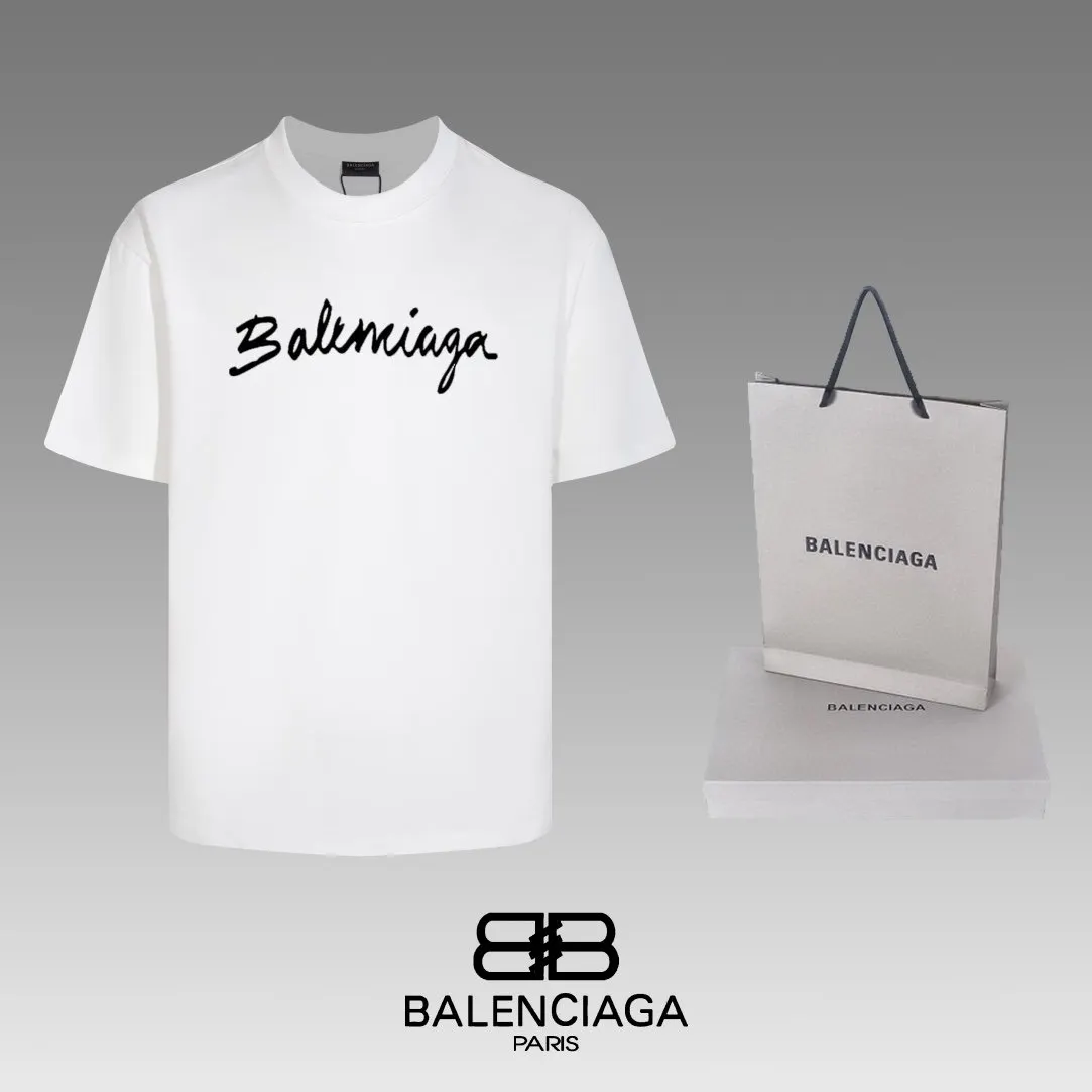 Balenciaga Black Short Sleeve T-Shirt Loose Casual