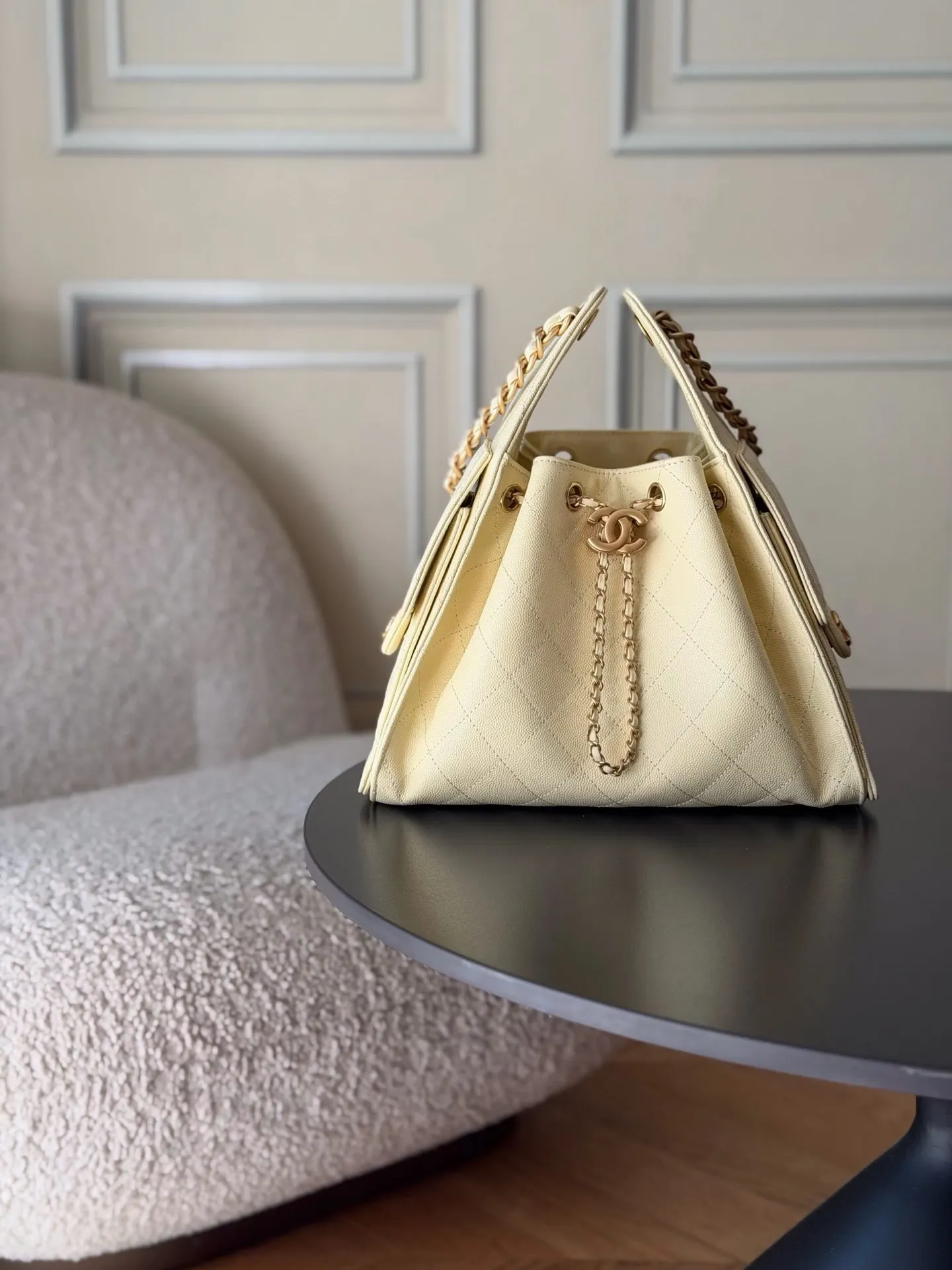 CHANEL Hobo 牛皮 腋下包 復古腋下背款