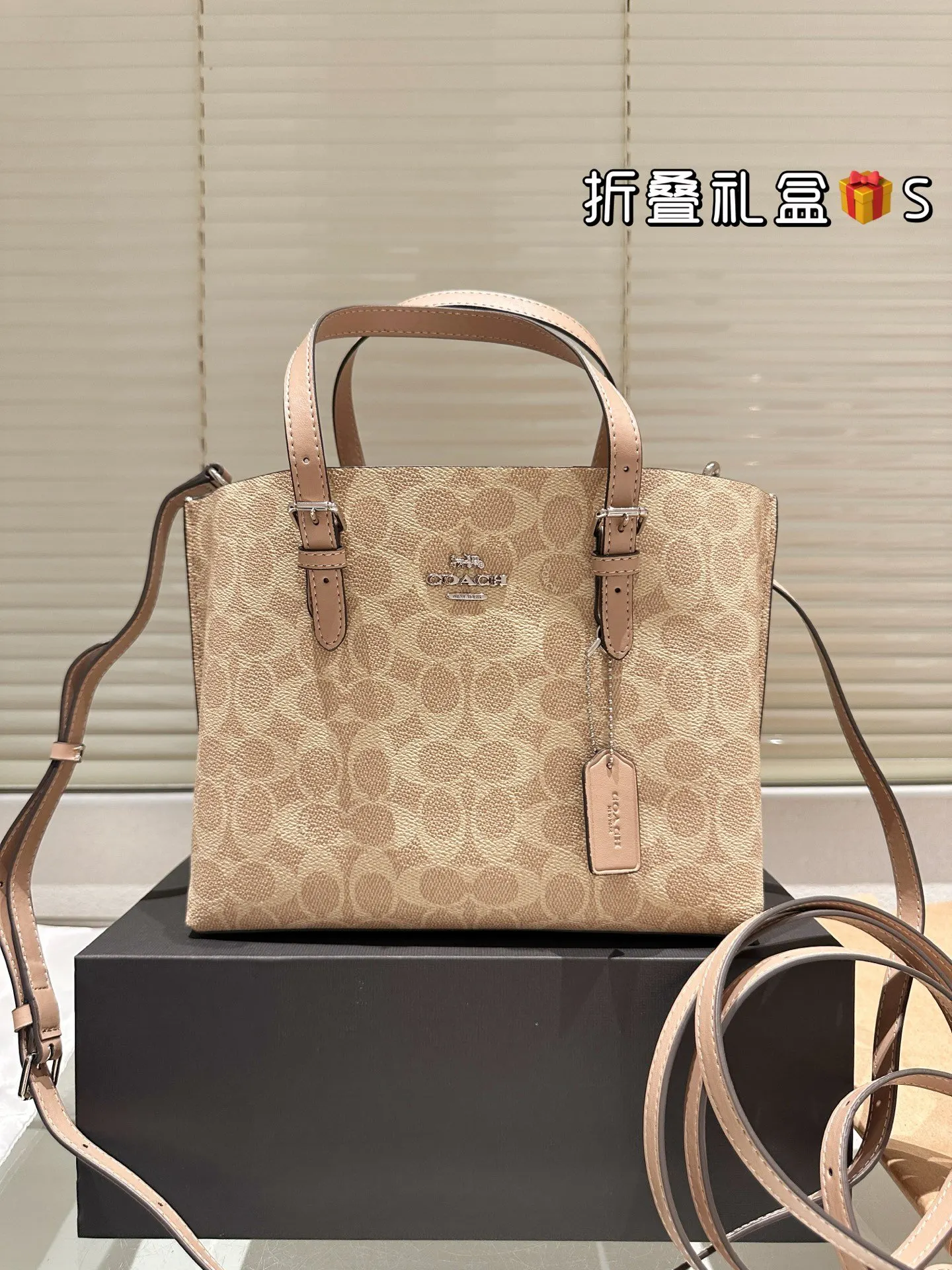 Coach 牛皮 托特包 大容量托特款