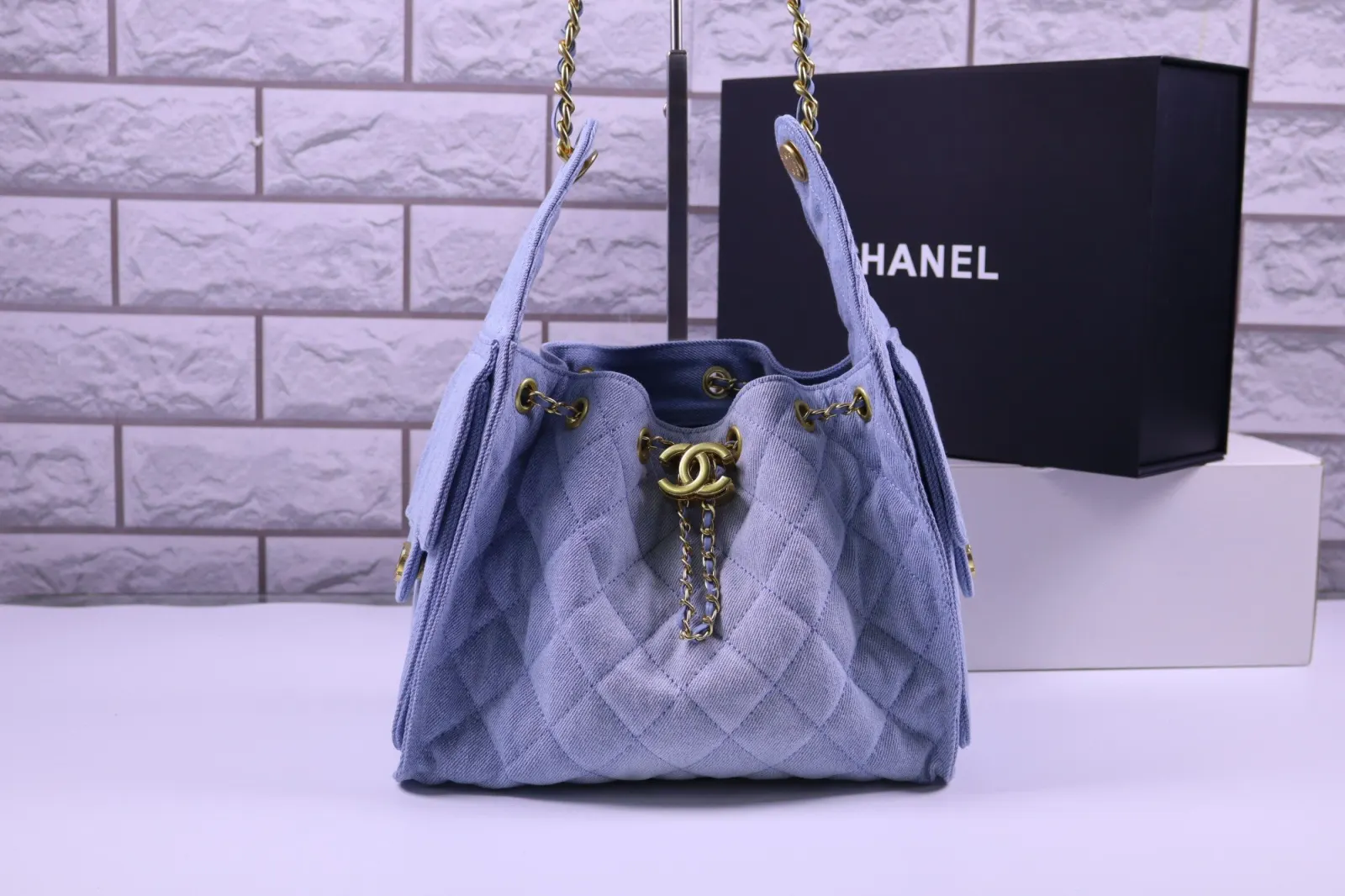 CHANEL 藍色 牛仔 腋下包 精選款