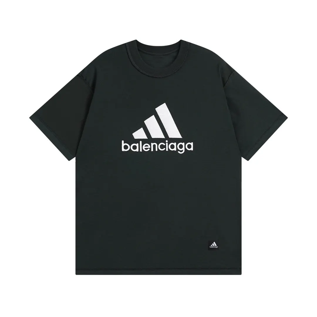 Adidas 白色 字母 刺绣 短袖T恤 日常百搭款 款2