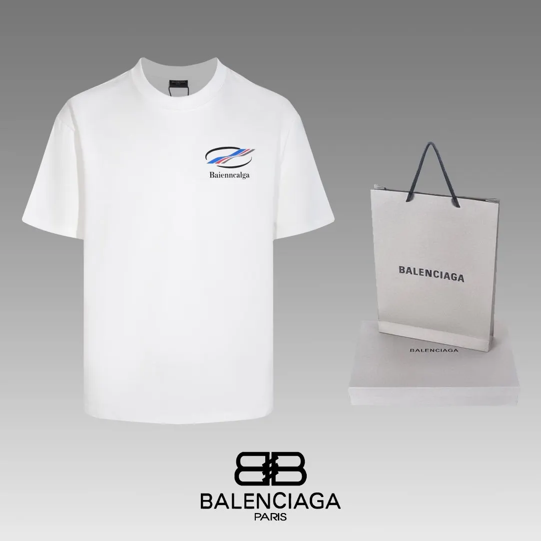 Balenciaga Black Short Sleeve T-Shirt Loose Casual