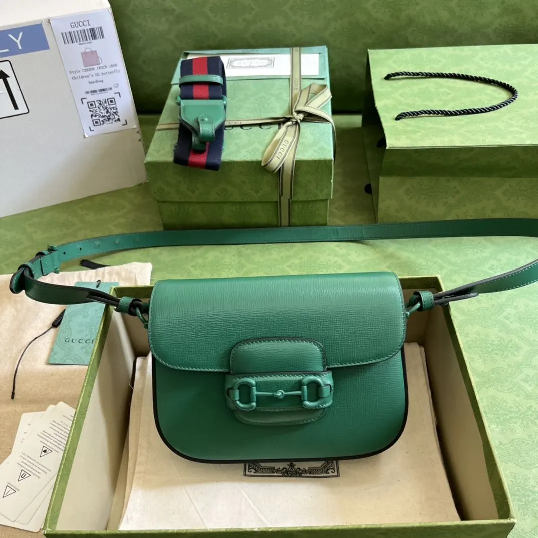 Gucci Horsebit 1955 老花馬銜扣肩揹包 單肩斜挎款