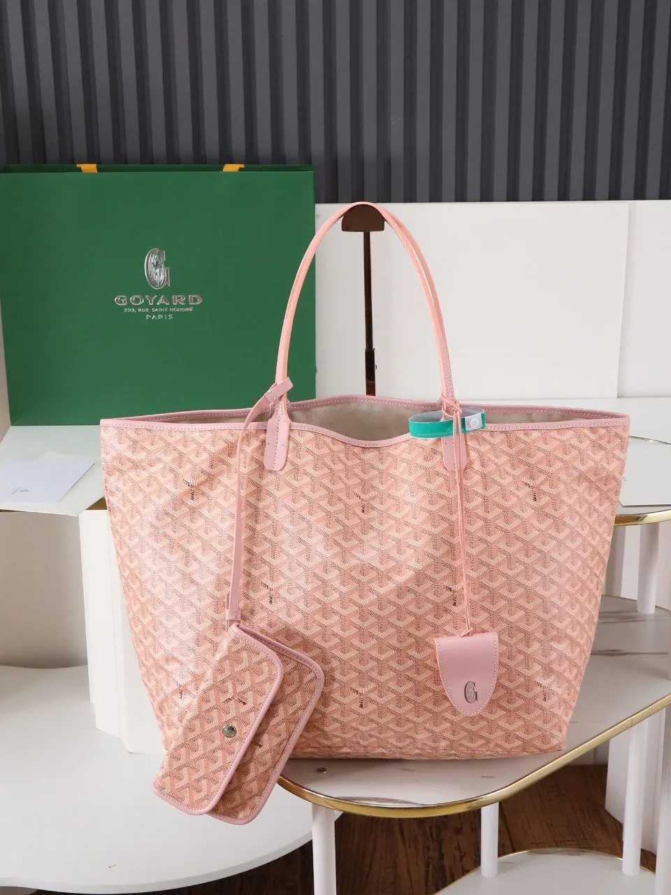 Goyard Hobo Shoulder Bag Vintage Canvas