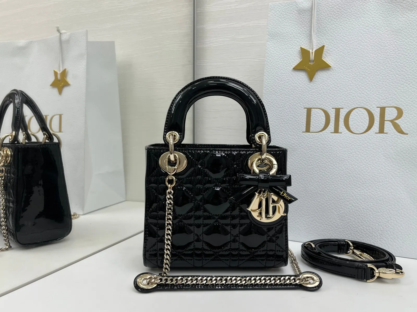 Dior Lady Dior Chain Bag, Handheld Crossbody