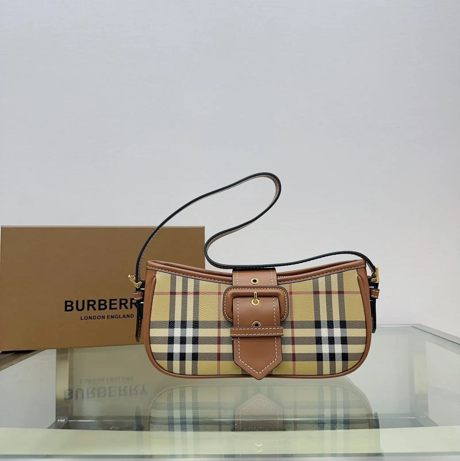 Burberry 腋下包 復古腋下背款
