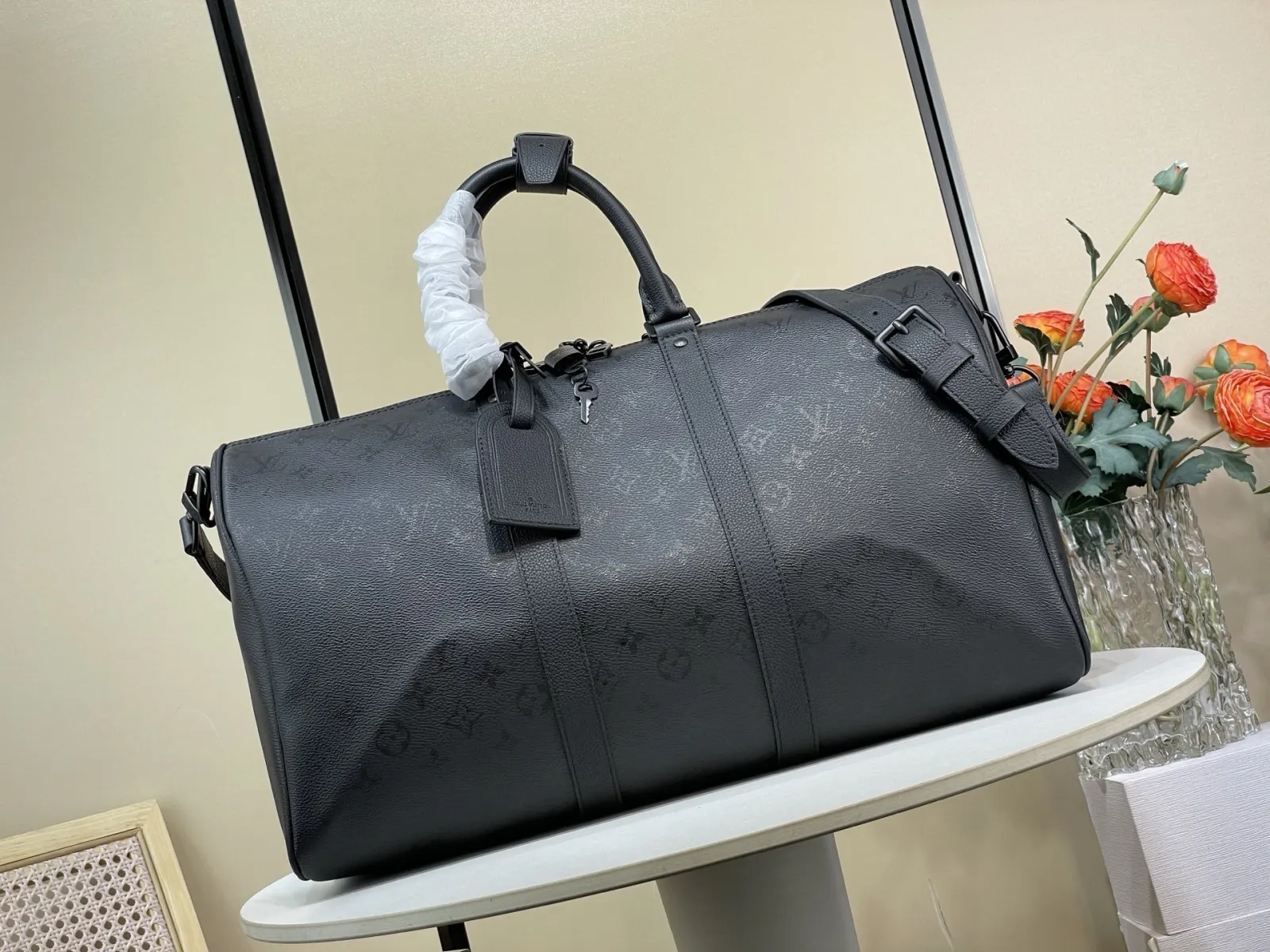 Keepall 牛皮 旅行袋 大容量旅行款