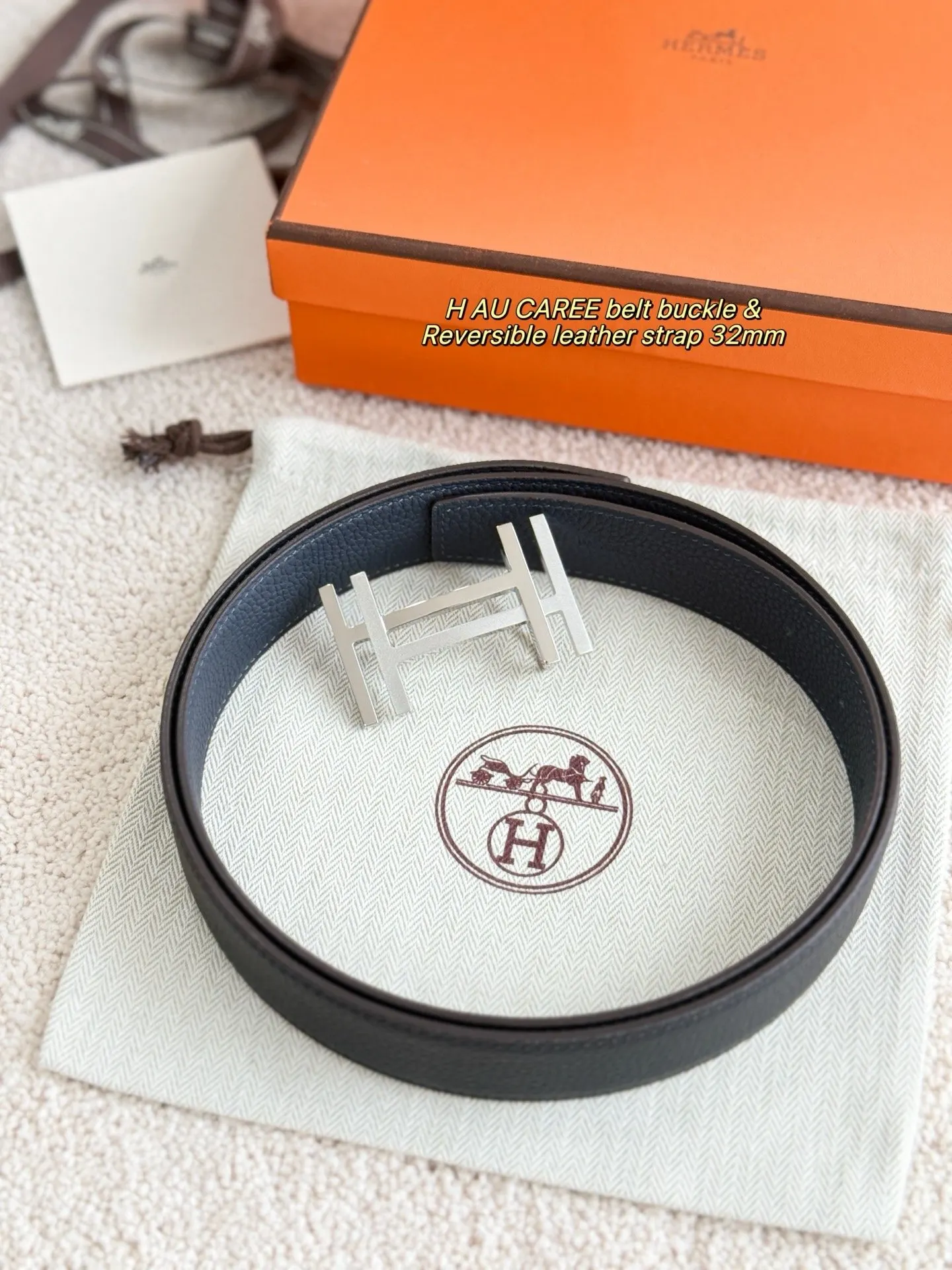 Hermes Togo Leather Belt Fine Accessories Style