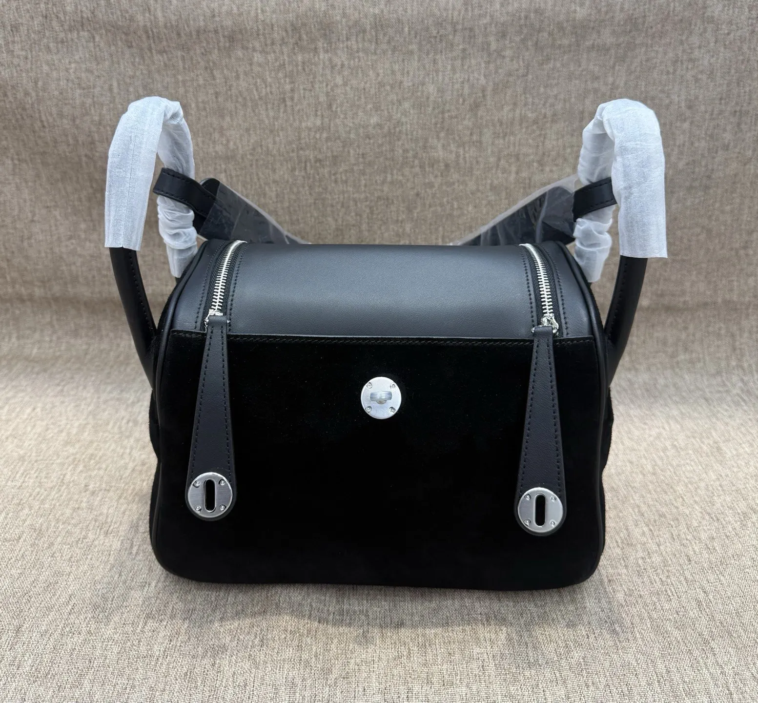 Hermes Lindy 黑色 牛皮 手提包 經典款