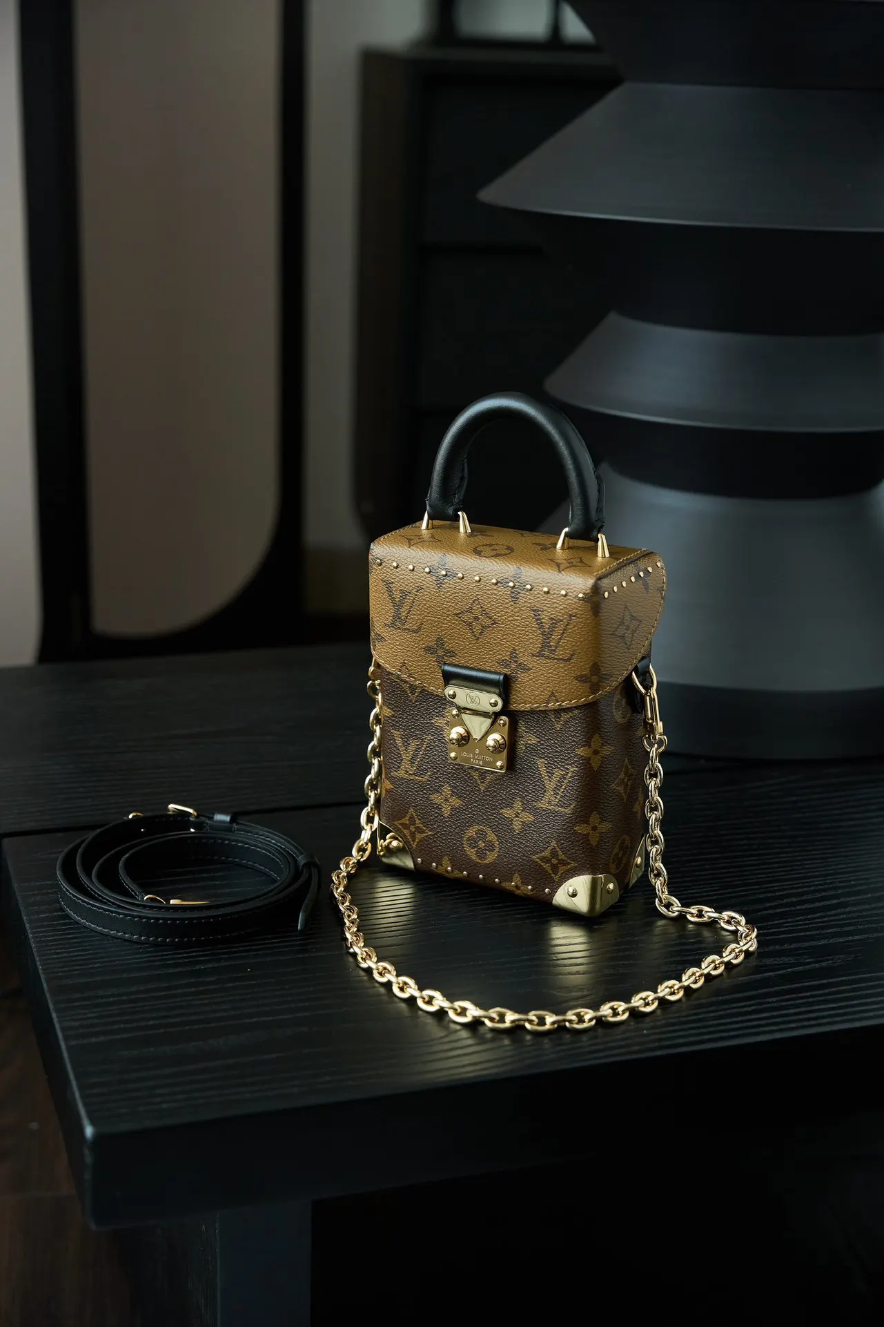 LV Petite Malle 經典老花 鏈條包 單肩斜挎款