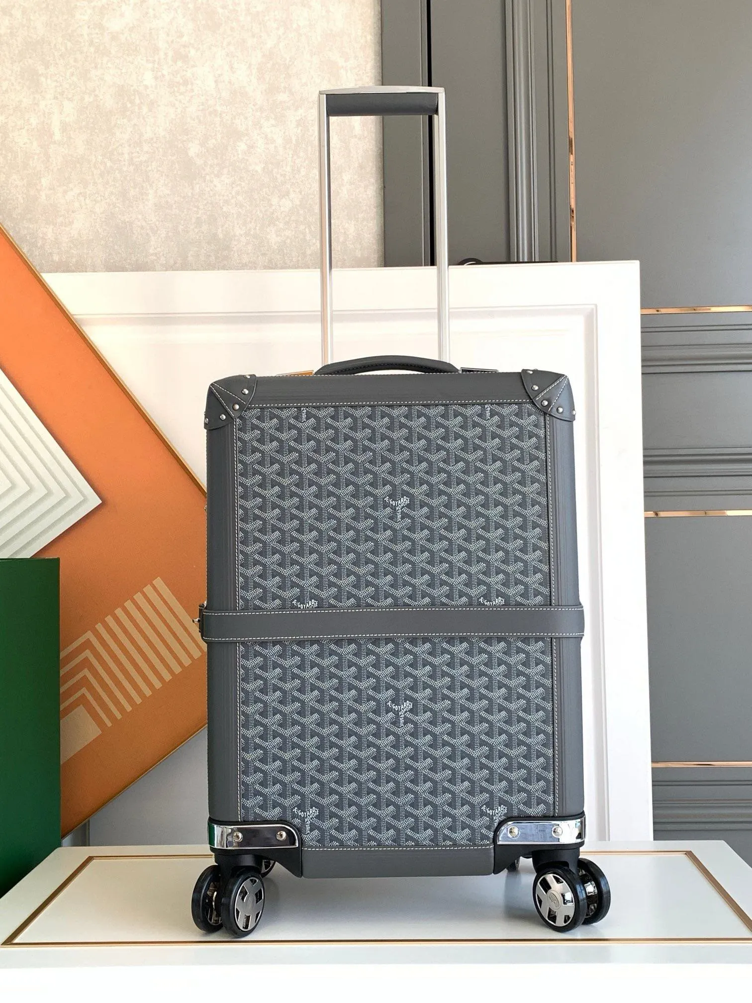 Goyard 黑色 白色 行李箱 旅行拉杆款 轻便出行款