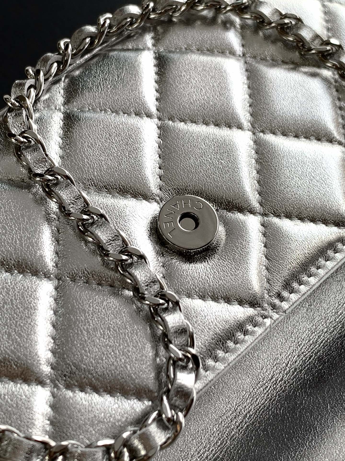 Silver Shoulder Bag