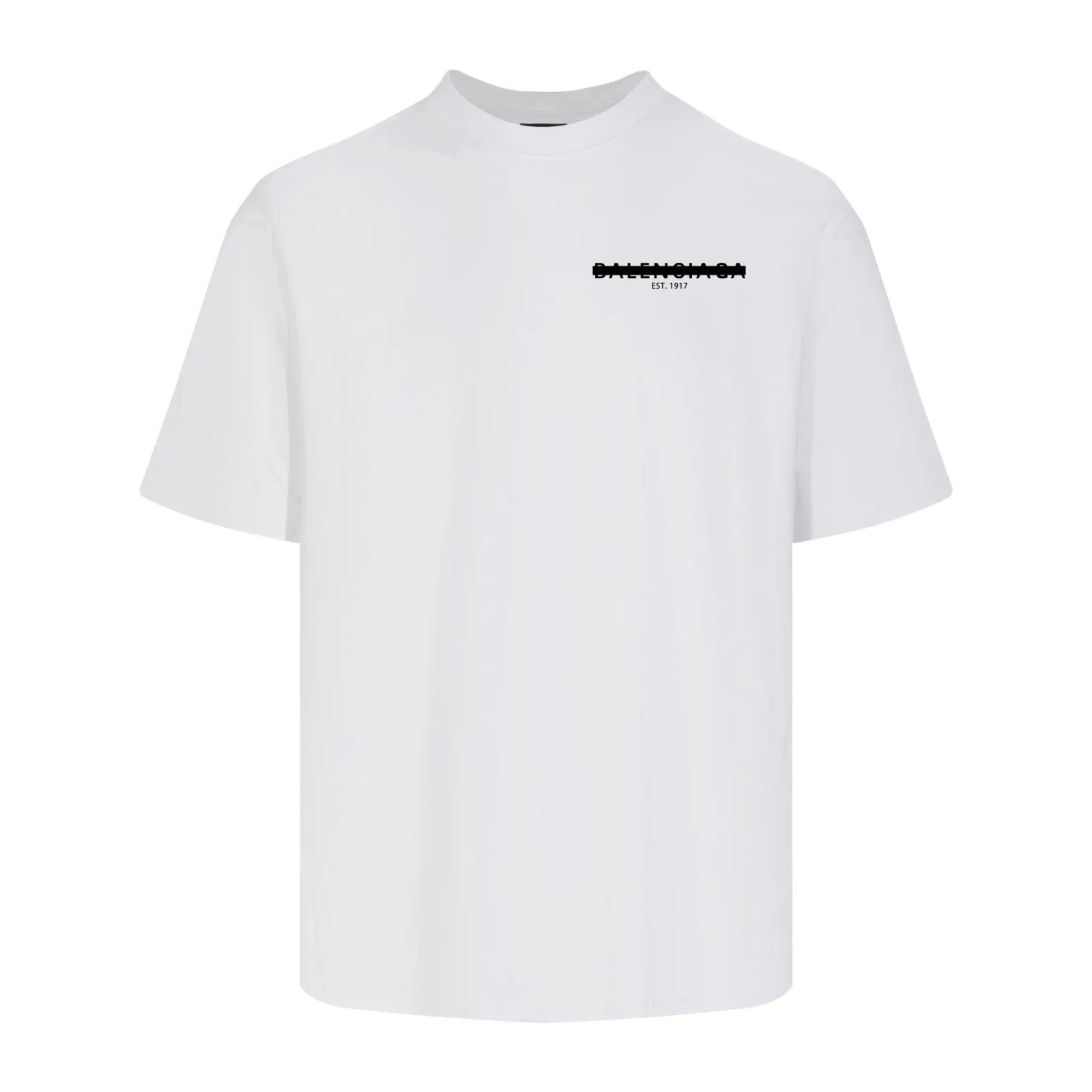 Balenciaga Black Short Sleeve T-Shirt Loose Casual