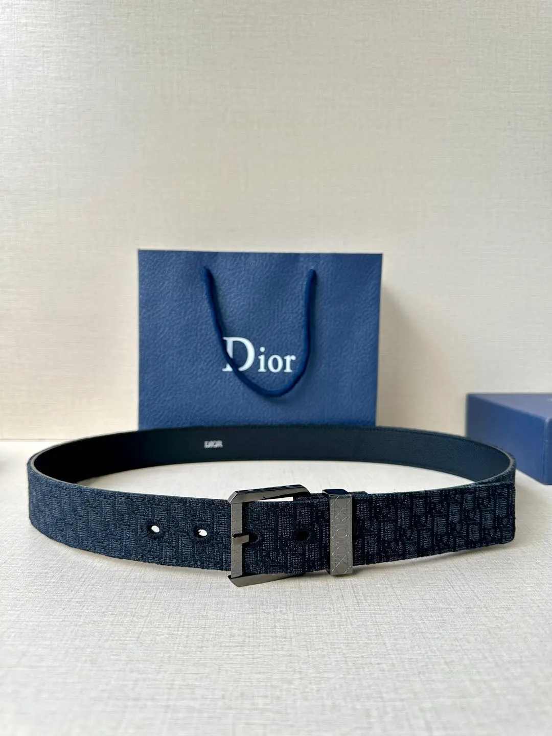 Dior 棕色牛皮腰帶 精緻配飾款