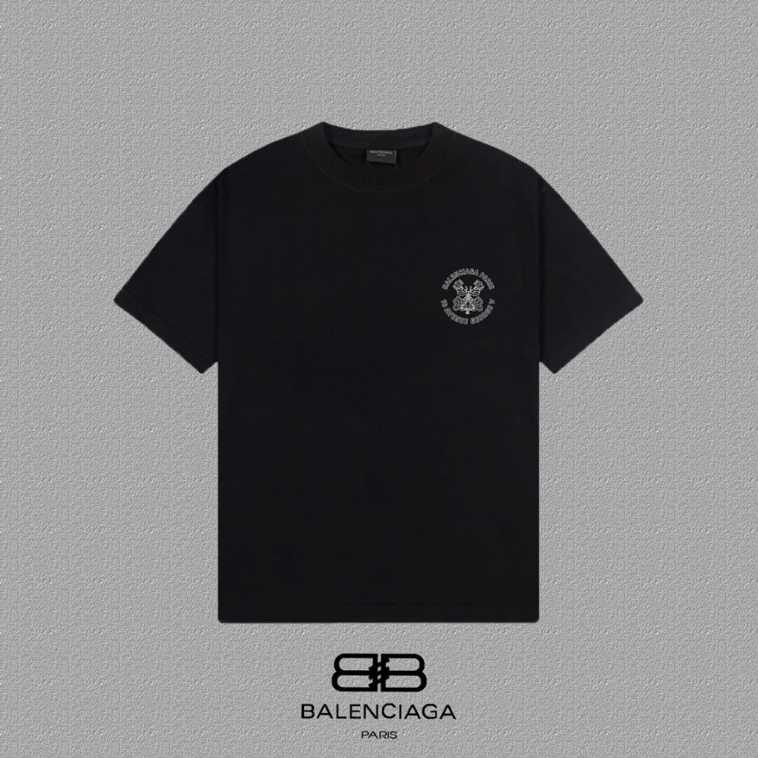 Balenciaga Paris 黑色 短袖T恤 街頭休閒款