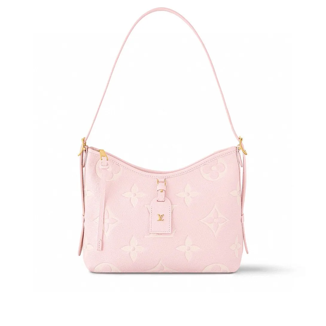 LV CarryAll 米白 棕色 牛皮 收纳包 旅行收纳款