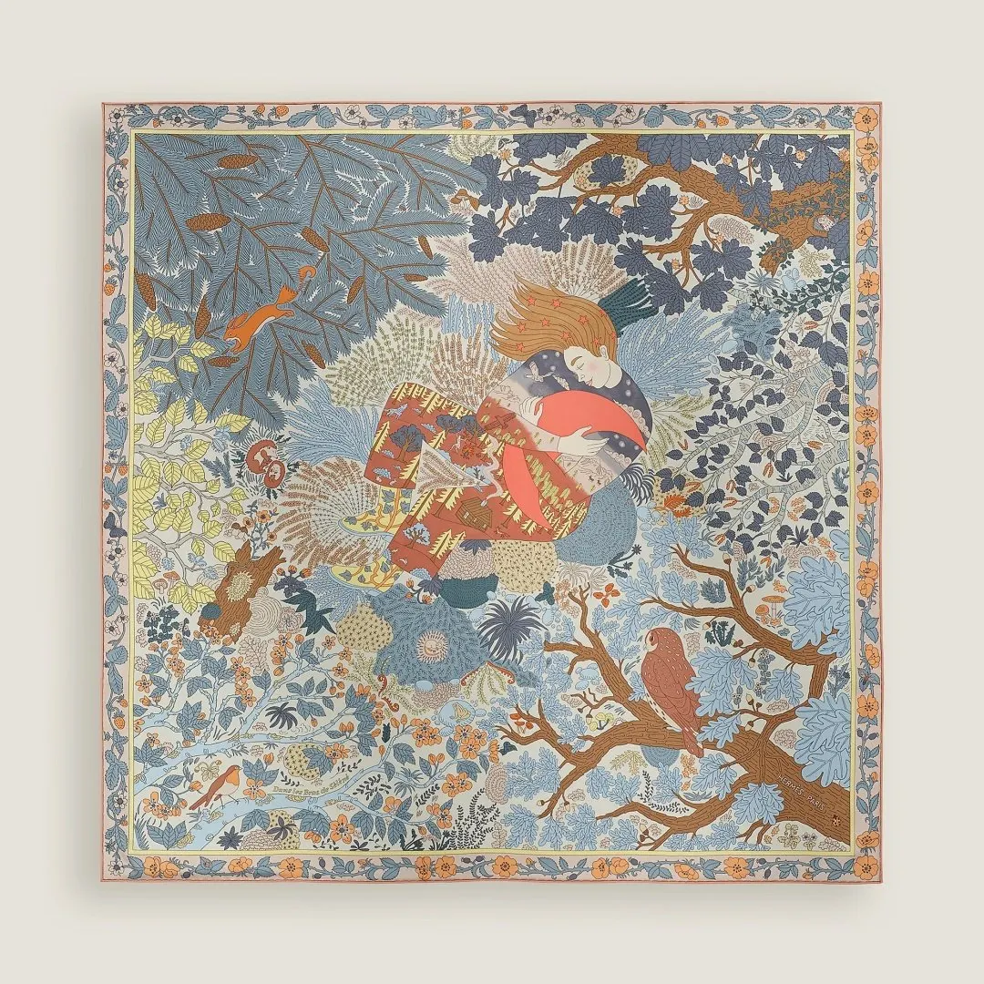 Hermes 丝巾 精致配飾款