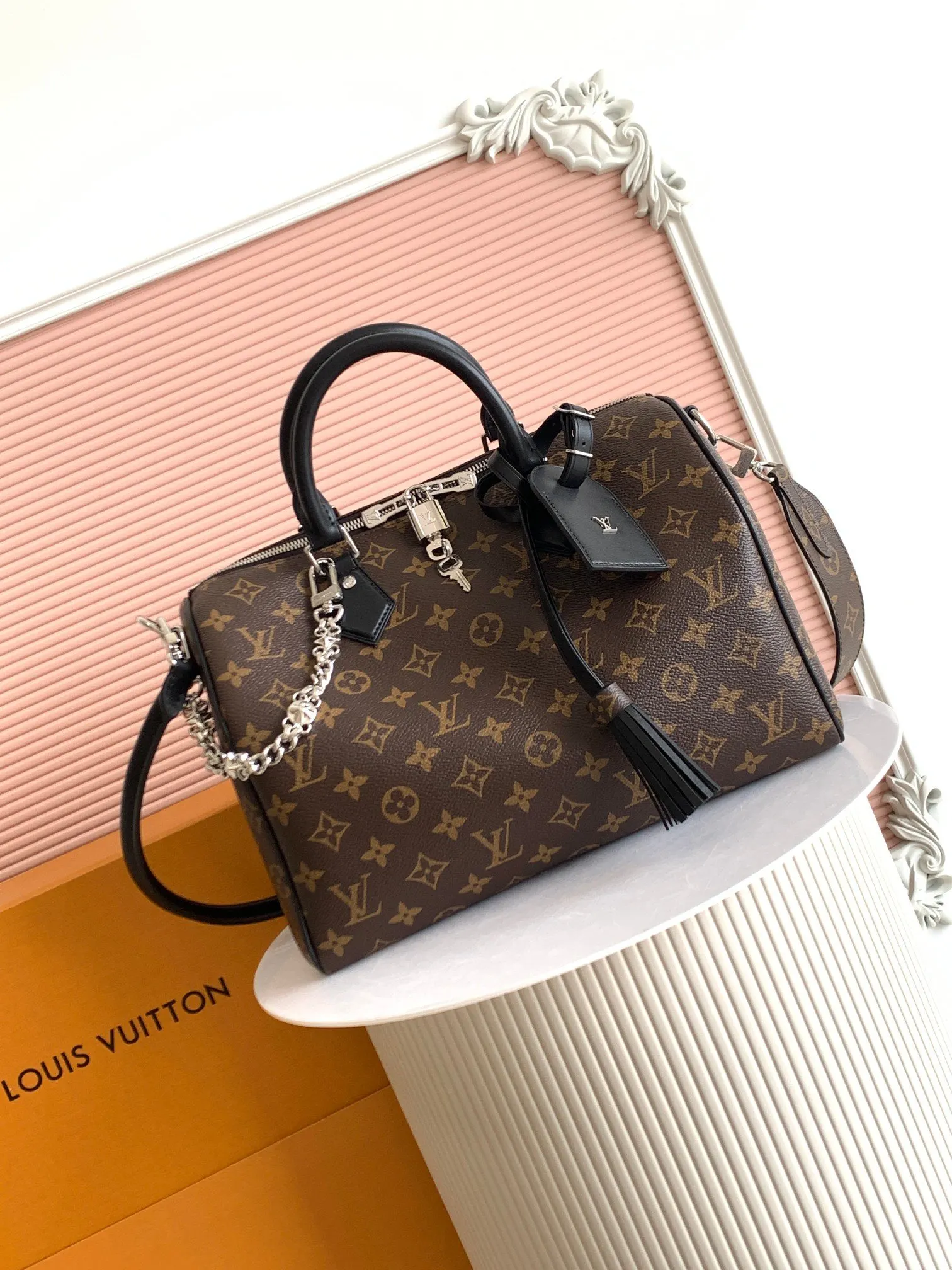 Monogram Chain Bag Canvas