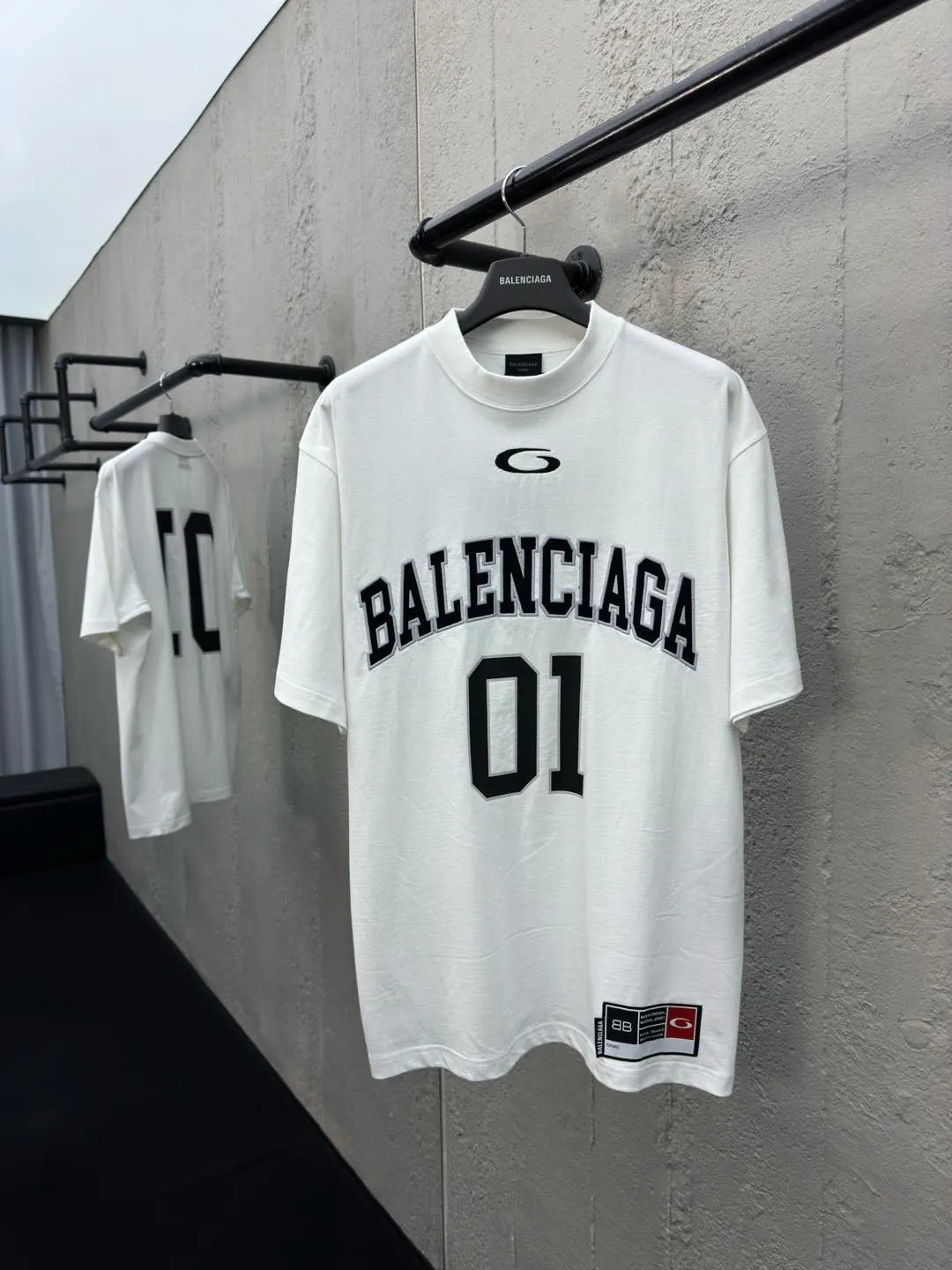 Balenciaga 藍色 短袖T恤 街頭休閒款