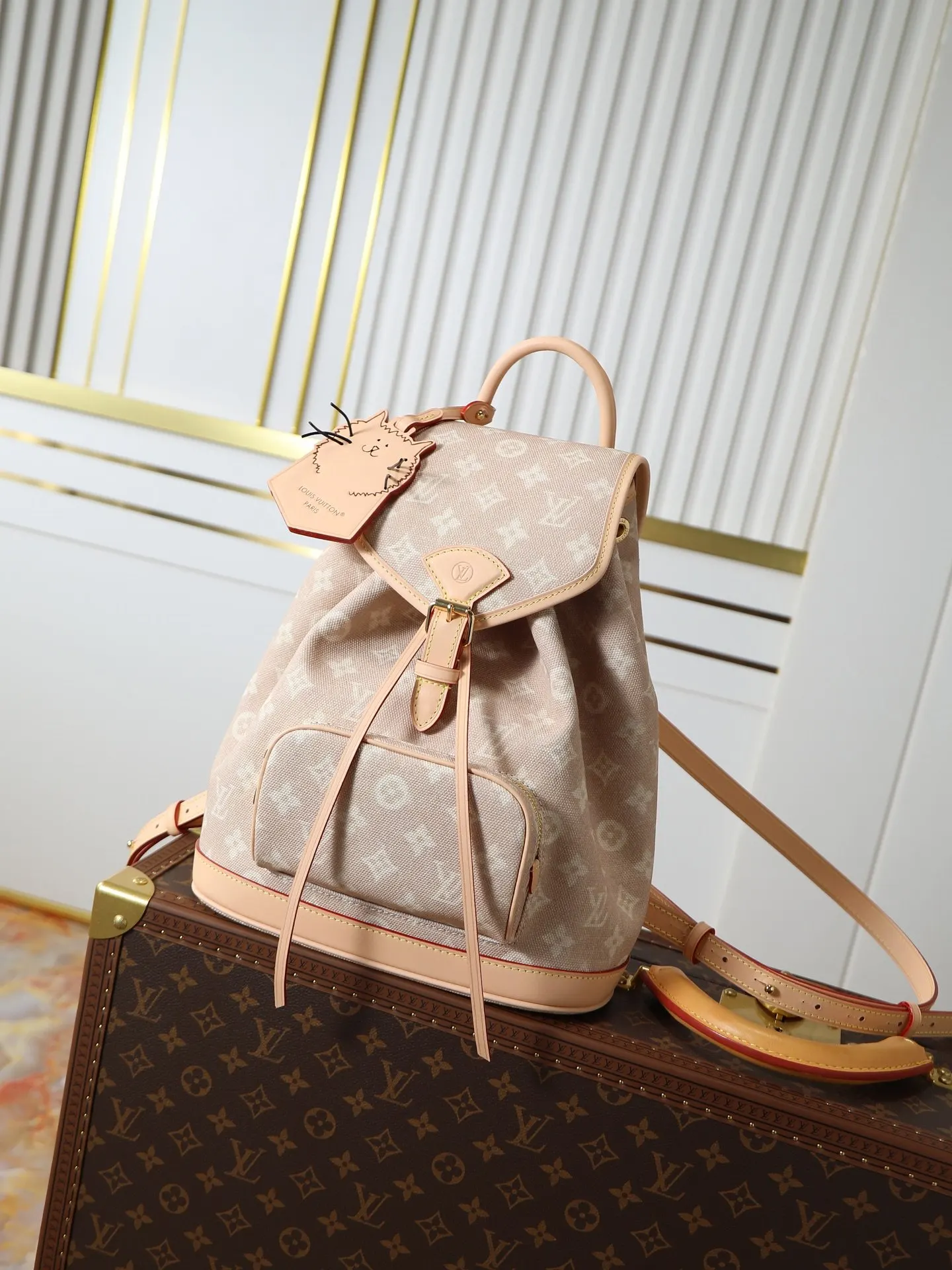 LV 帆布 雙肩包 实用雙肩款