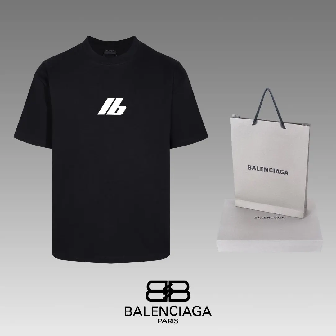 Balenciaga 黑色 短袖T恤 宽松休閒款