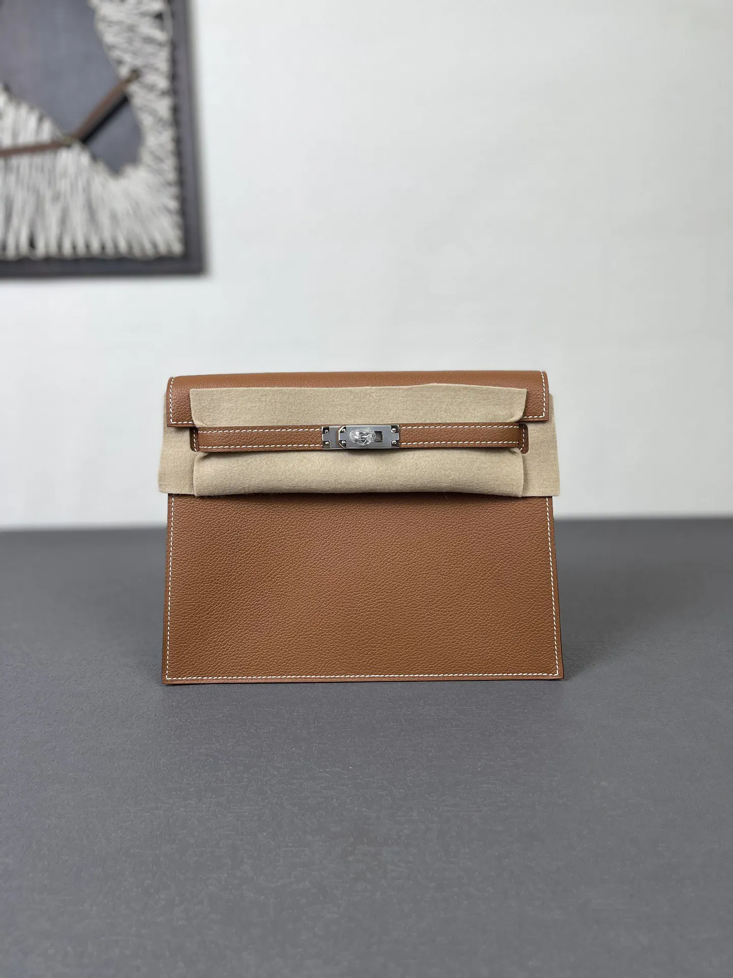 Brown Top Handle Bag Commuter