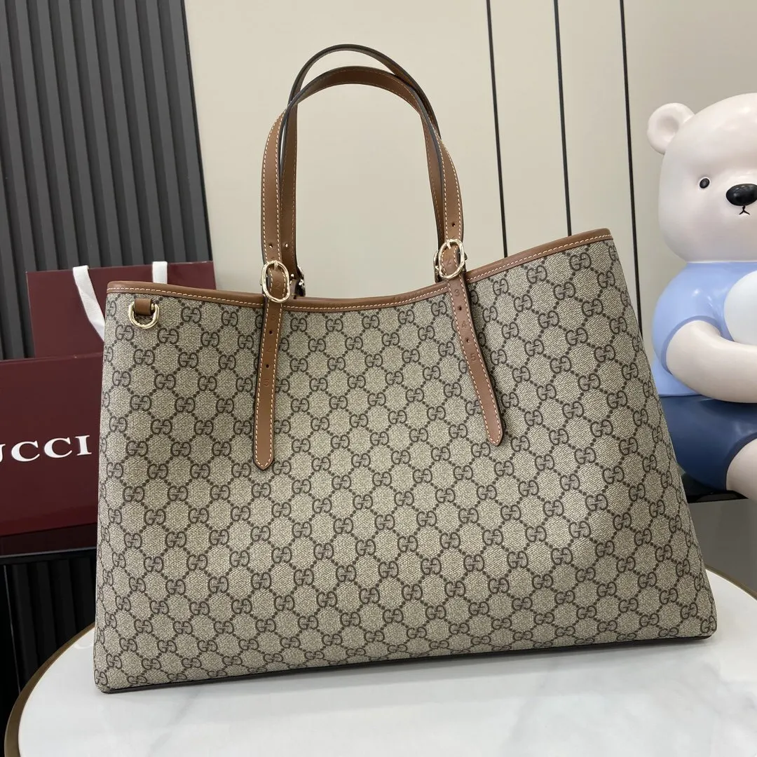 Brown Beige Tote Bag