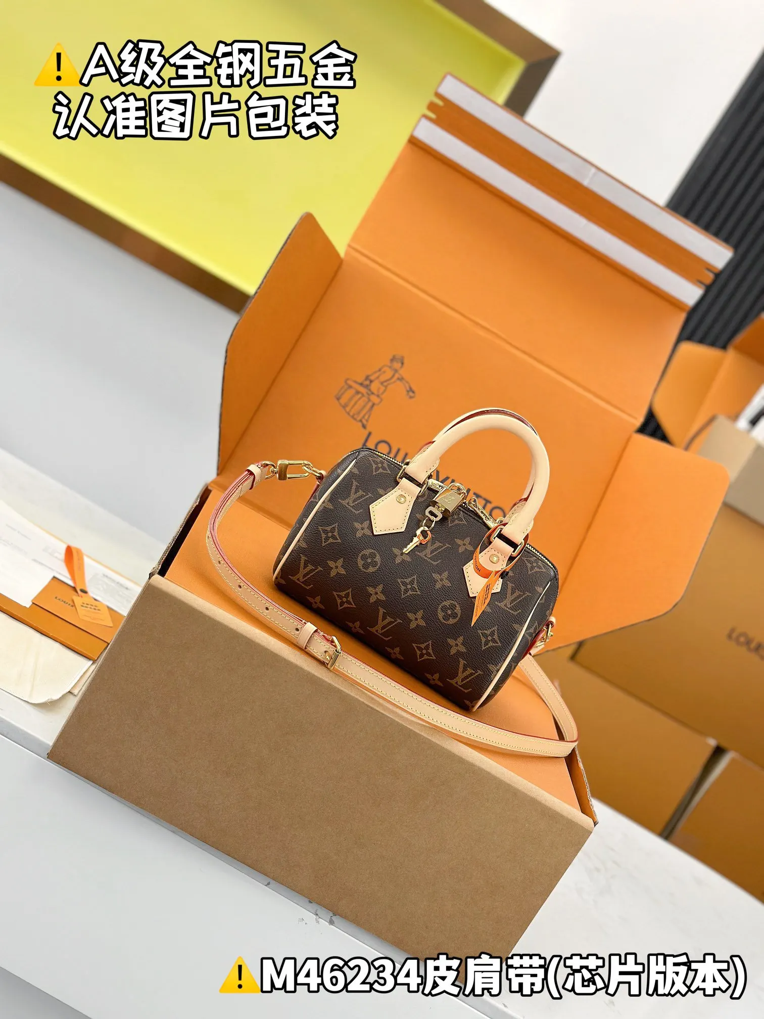 LV 黑色老花Speedy手袋 小號款