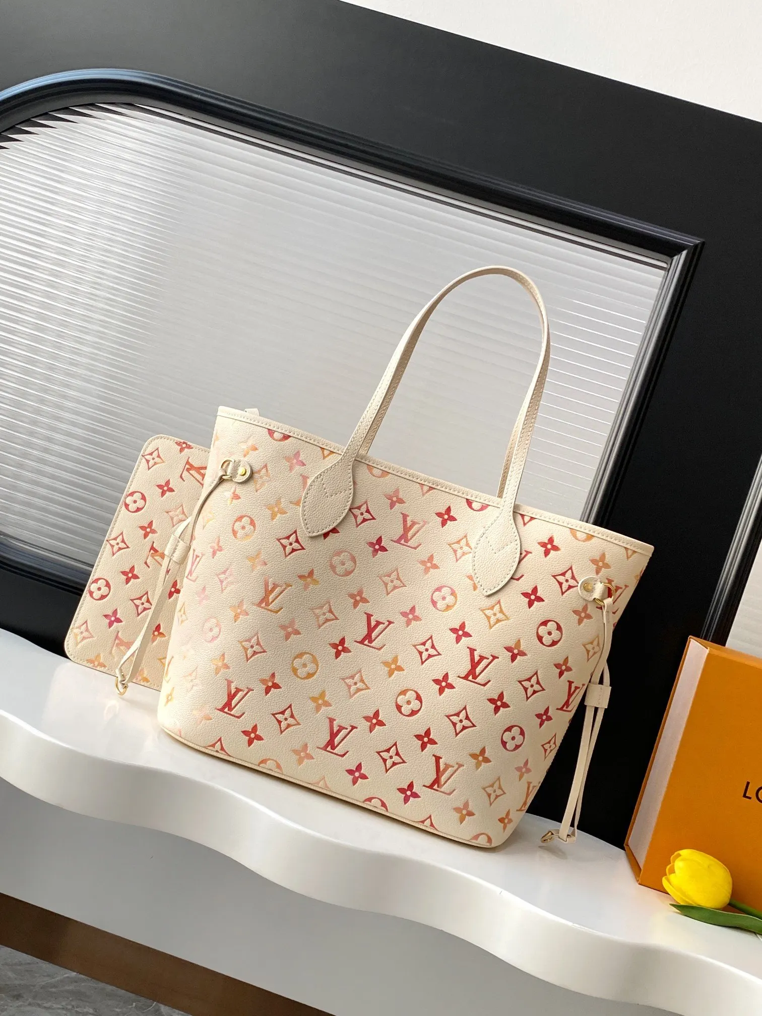 Neverfull 黑色 白色 手拿包 精致手拿款