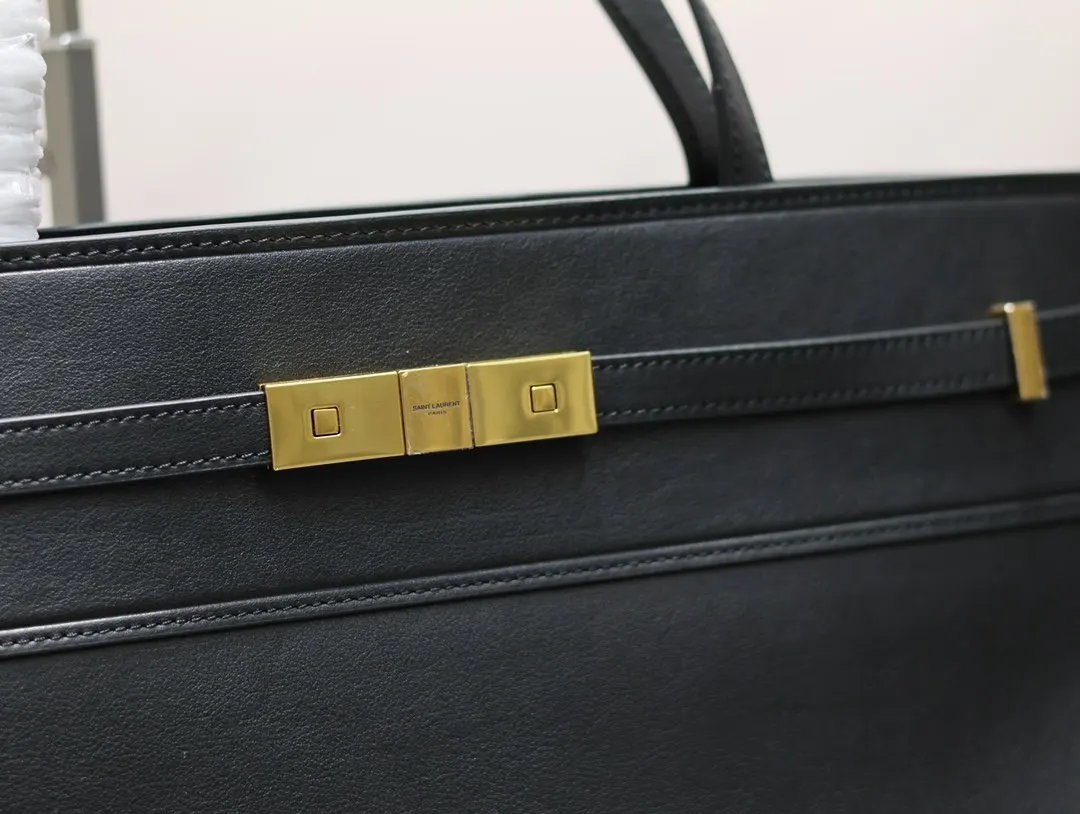 Black Gold Hobo Shoulder Bag Vintage