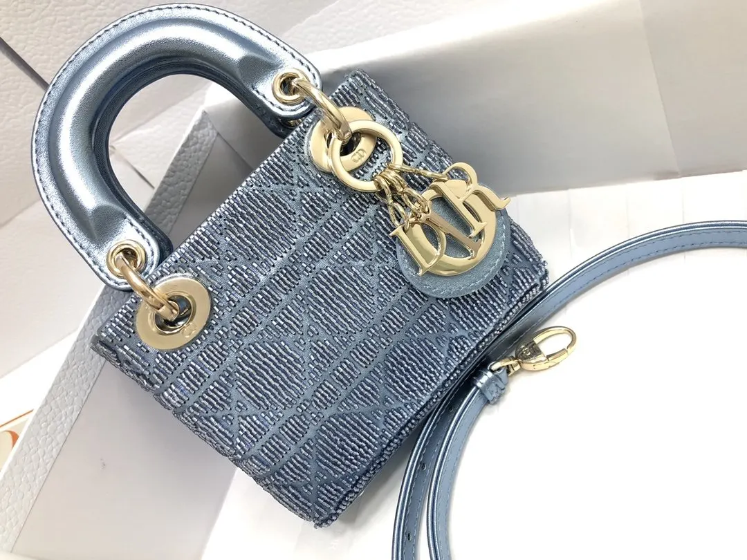 Dior Lady 白色 羊皮 收納包 旅行收納款