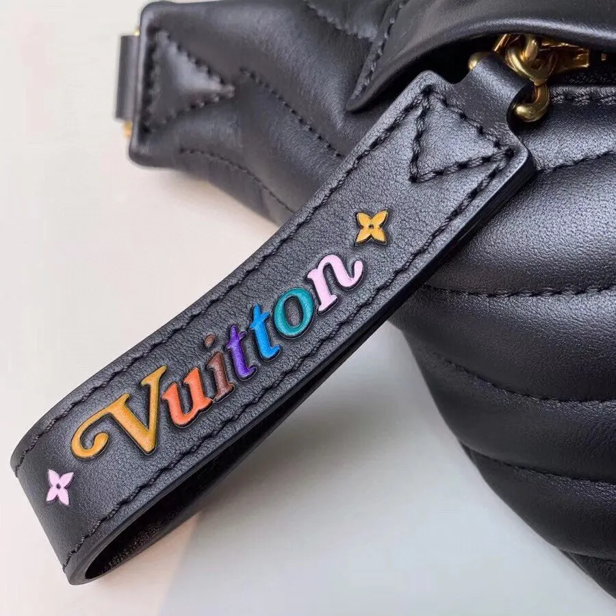 金色 小牛皮 腰包 休閒腰包款