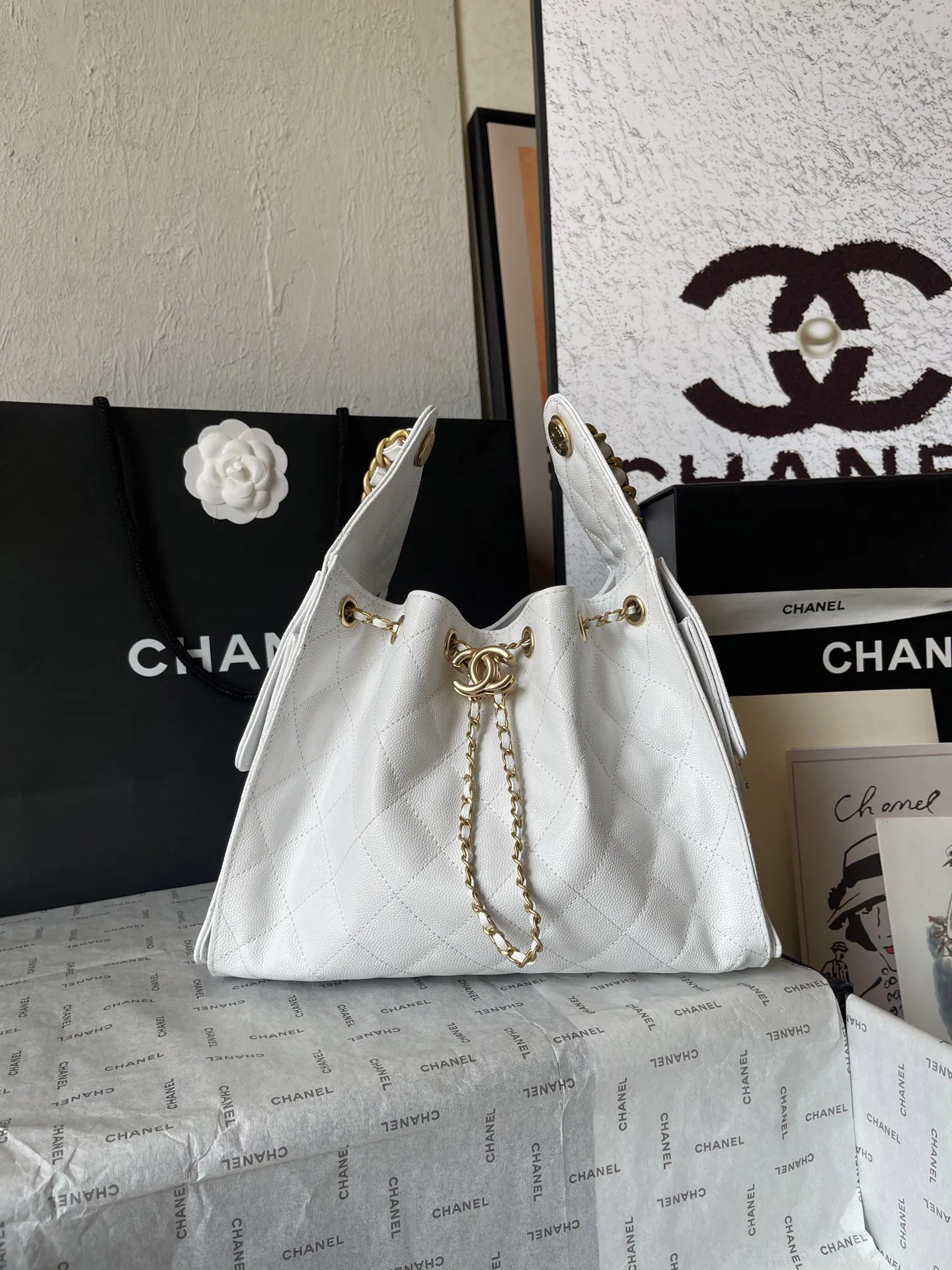 CHANEL Hobo 法国 高端定制品 Chane 球 腋下包 復古腋下背款