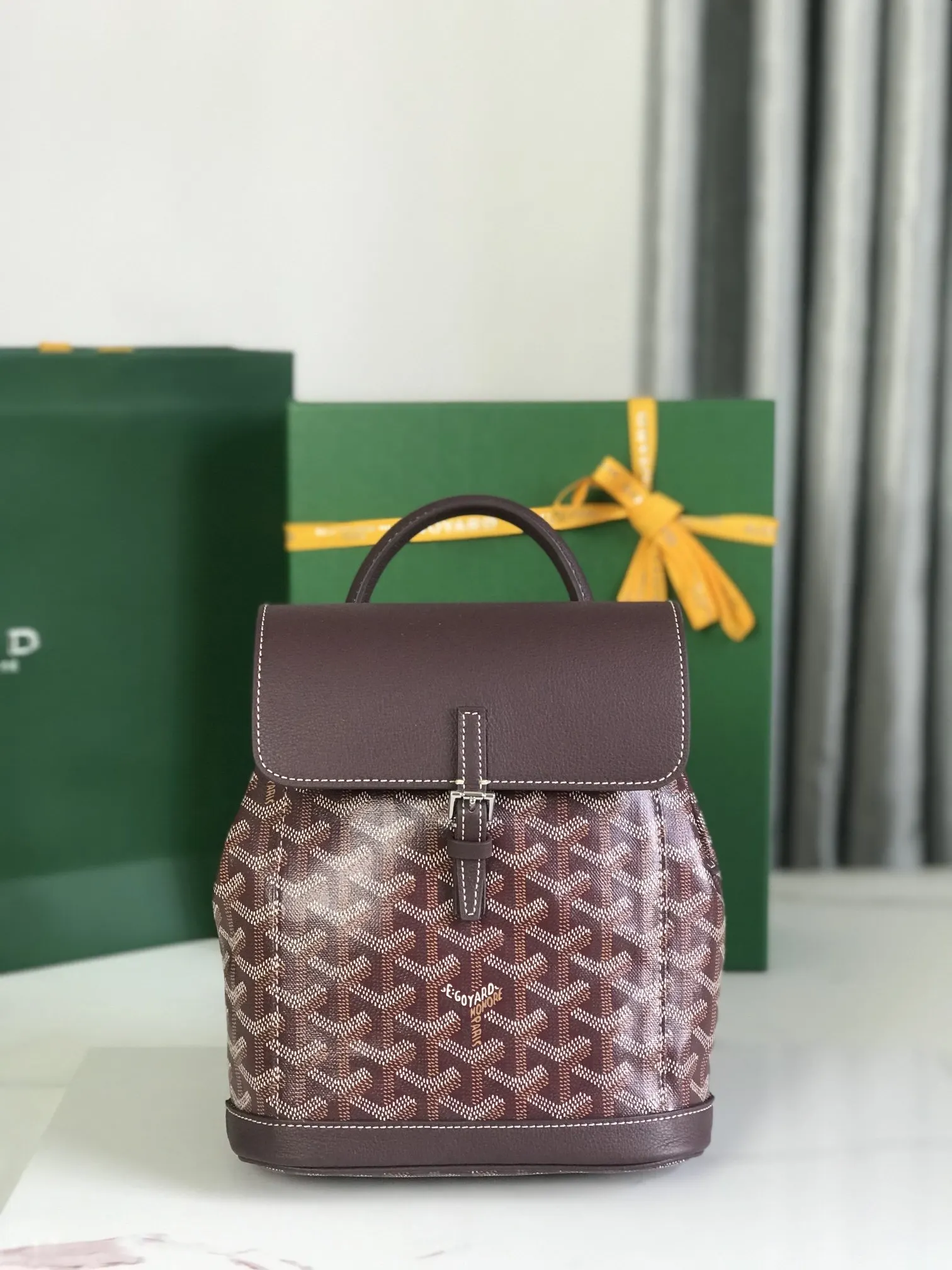 Goyard 皮革 Aln迷你 雙肩包 升级 送 礼品盒 说 实用雙肩款