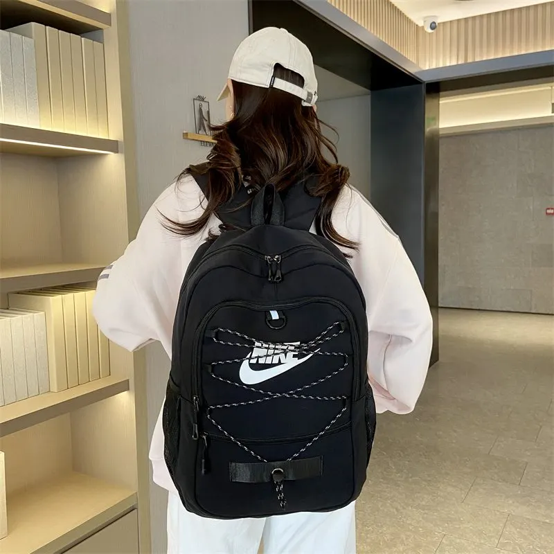 男女情侣款百搭休閒户外運動大容量旅行高中大学生 雙肩包 实用雙肩款