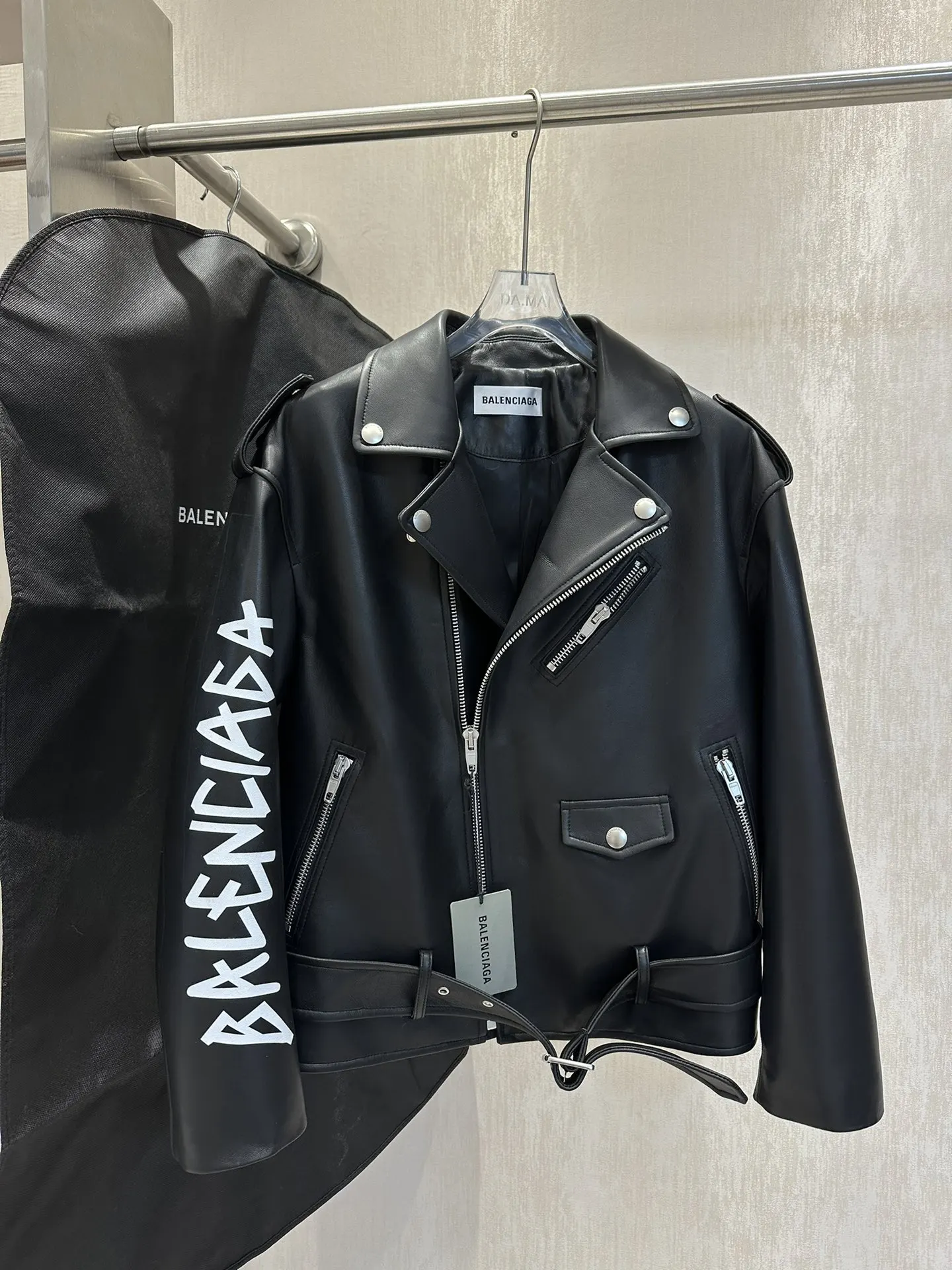 Balenciaga Le City 羊皮 夹克外套 街頭休閒款