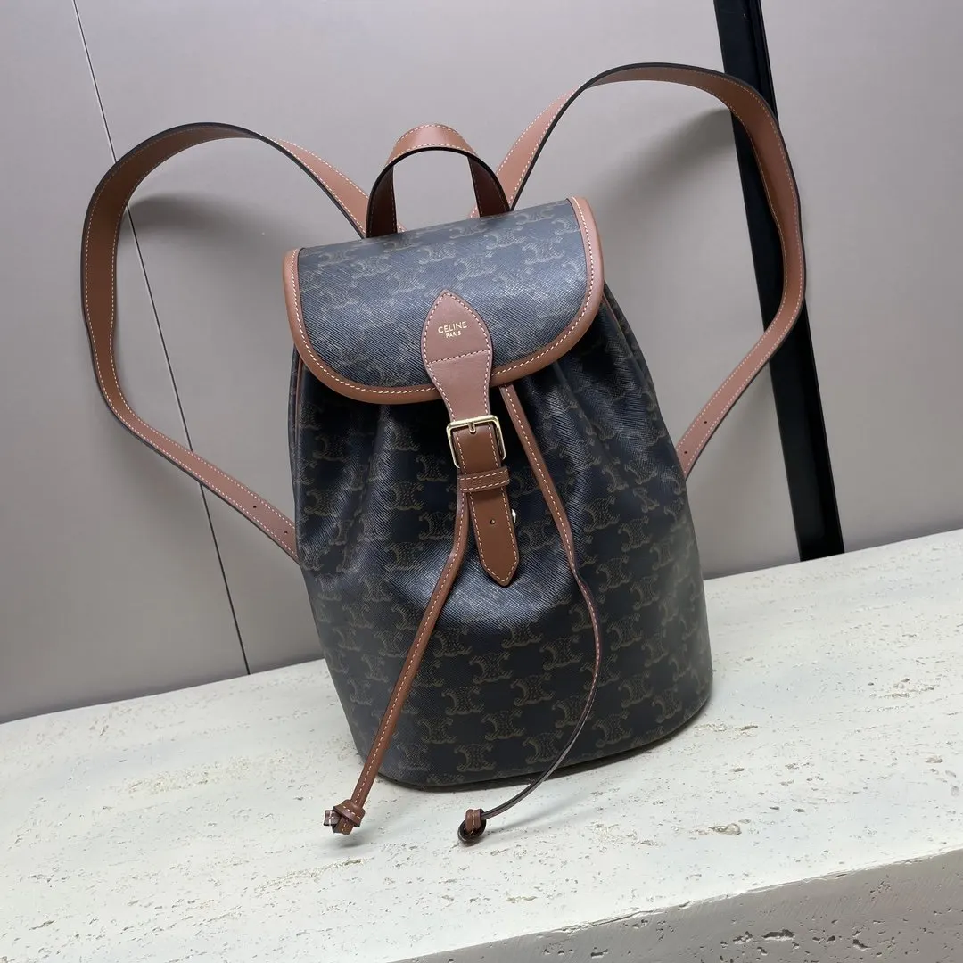 Gold Shoulder Bag Leather
