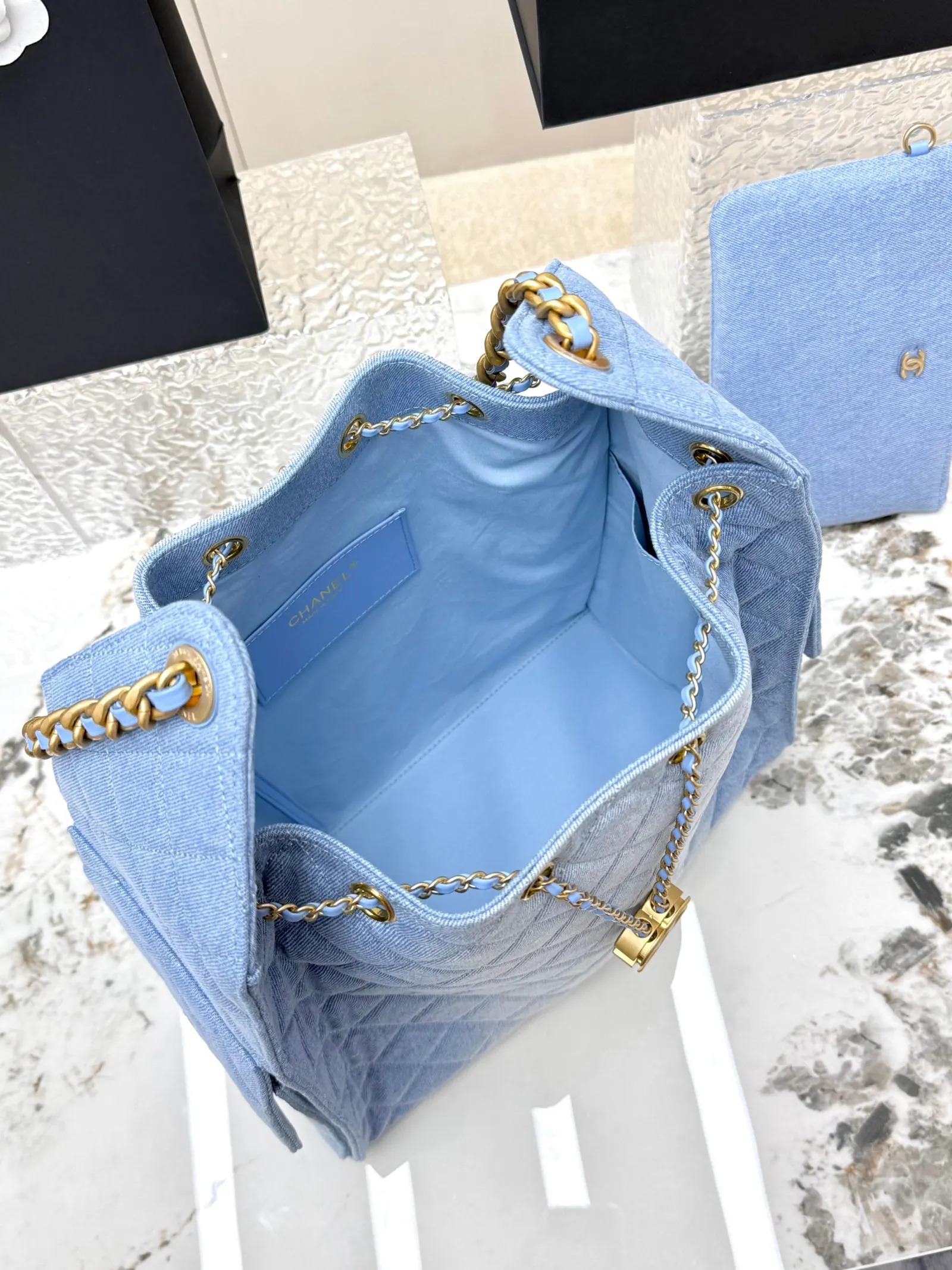 Gold Hobo Shoulder Bag Vintage Leather