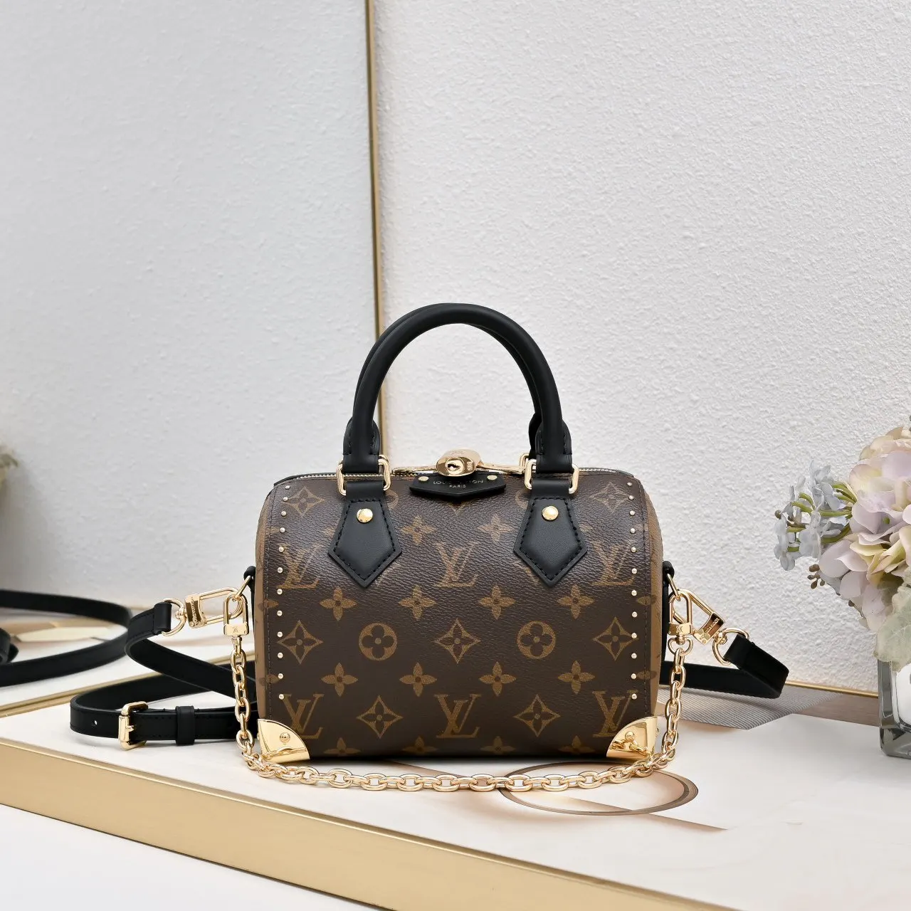 LV Speedy 鏈條包 單肩斜挎款