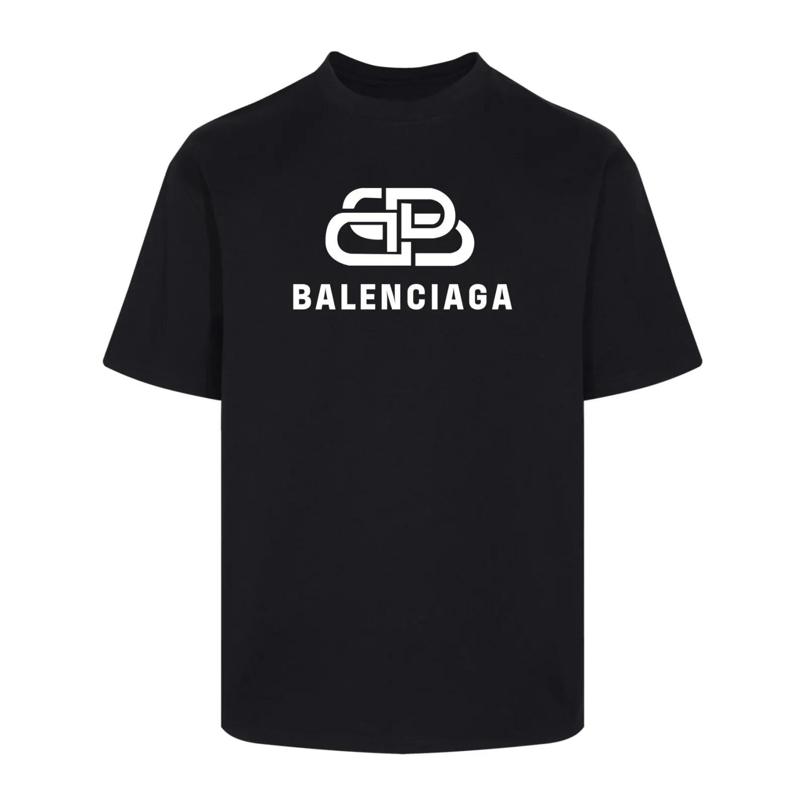 Balenciaga Black Short Sleeve T-Shirt Loose Casual