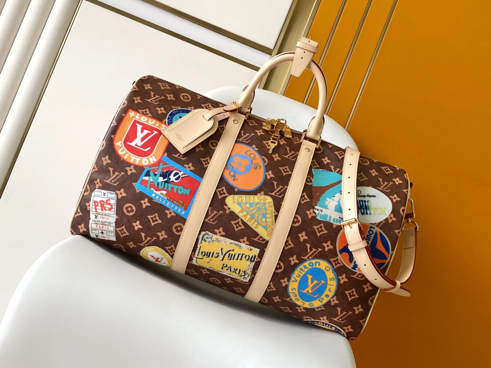 LV Keepall 牛皮 旅行袋 大容量旅行款