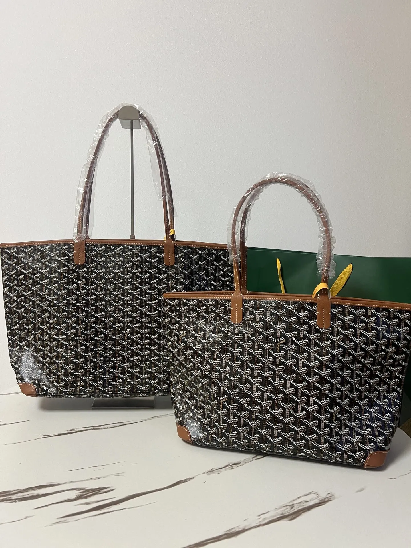 Goyard 棕色 牛皮 托特包 大容量托特款