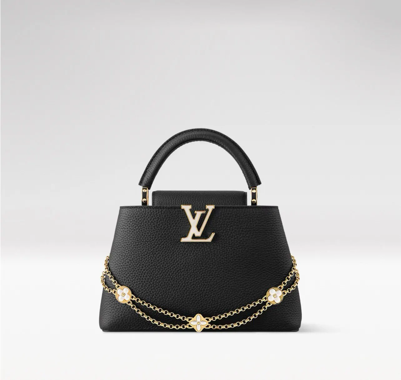 LV Capucines 黑色 牛皮 链条包 精致链条款