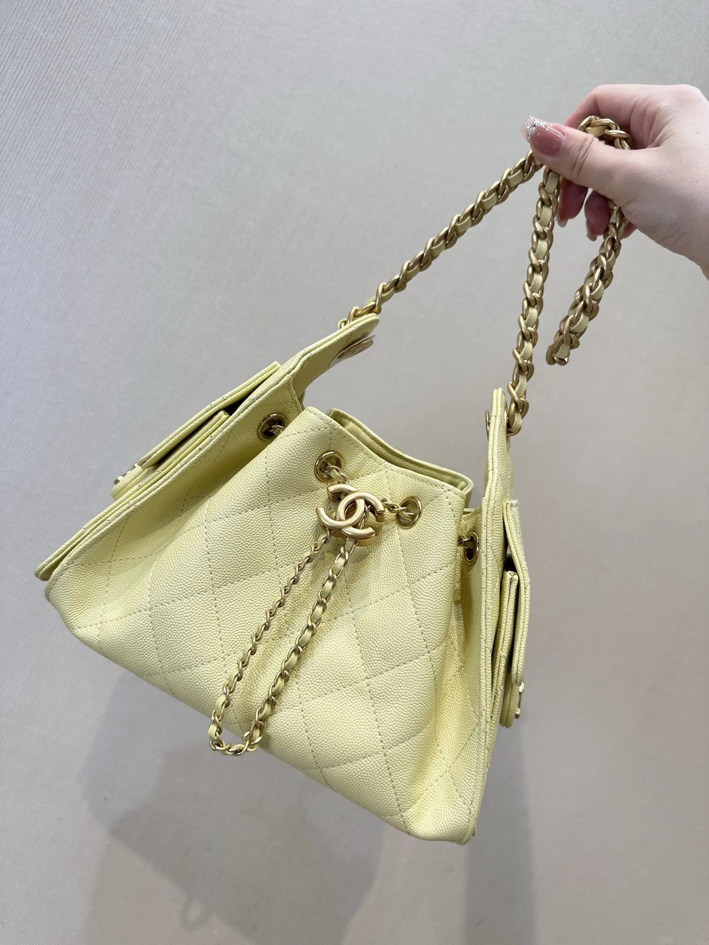 Bucket Bag Casual Leather