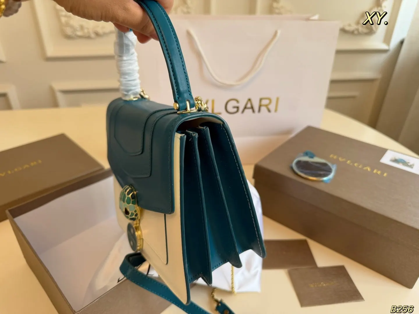 盒 × LGARI蛇头风琴包 手 链条包 精致链条款