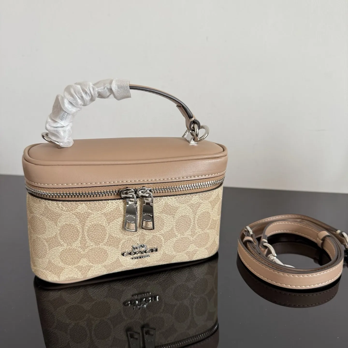 Coach 皮革 Originals 包 的材质选 化妝包 便携收納款